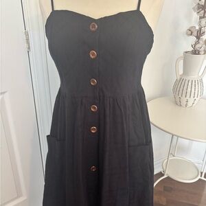 Elegant  Button-Down Maxi Dress